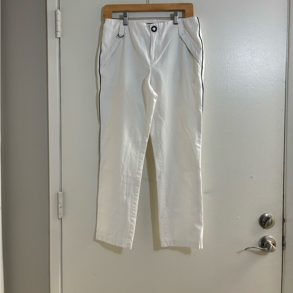 Armani Exchange White Blue piping on the sides Size: 6 - Picture 1 of 5